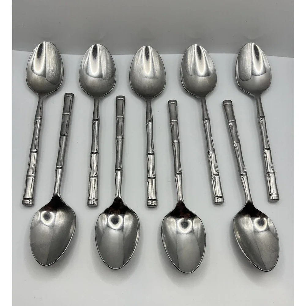 Reed & Barton Rebacraft Regal Bamboo Teaspoons 6-1/4